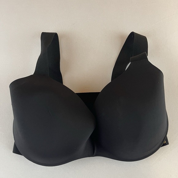 Victorias Secret Lined Demi 34DDD‎ Pullover Bra Underwired Wide Straps Black - Picture 1 of 4